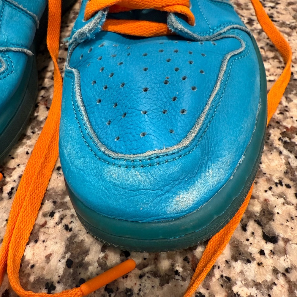 Nike Air Jordan Blue lagoon gatorade Athletic Shoes sneakers size 9.5 - Picture 2 of 8
